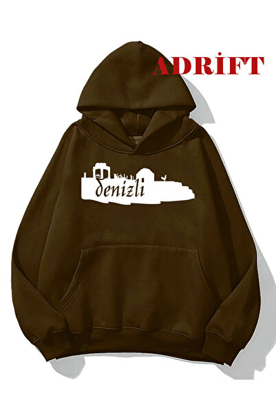 Adrift Unisex Denizli dukserica sa kapuljačom