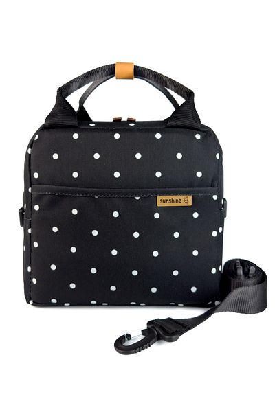 SUNSHINE Black Polka Dot Lunch Bag Thermal Bag Lunch Bag