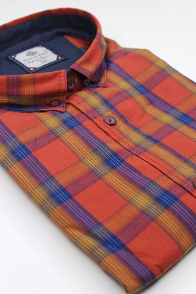 Pietra Paul King Size Cotton Checked Men's Shirt