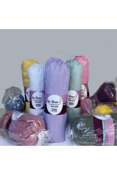 BY ÖZCE TEKSTİL Ogi Home Ranforce Pillowed Sheet 180X200+20 cm 50X70 cm 2 Pillowcases