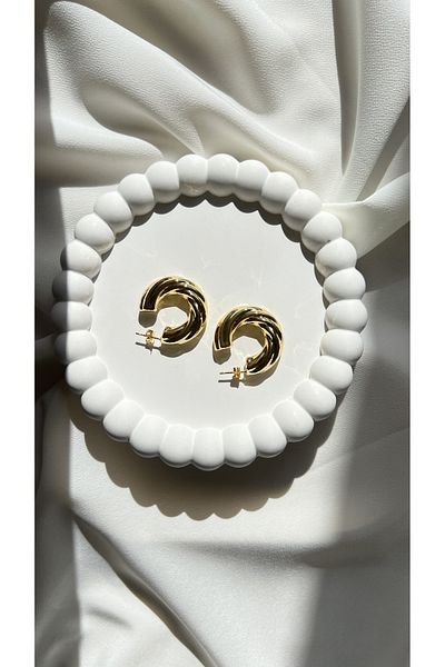 Ebru Atelier Halaka Steel Earrings