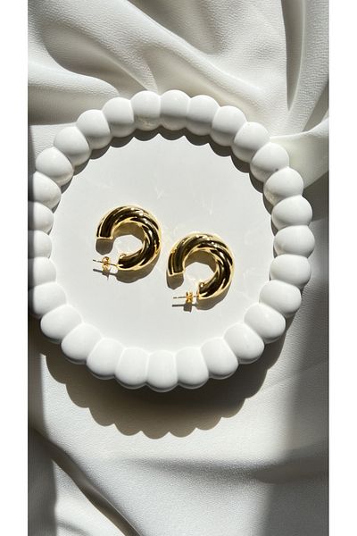 Ebru Atelier Halaka Steel Earrings