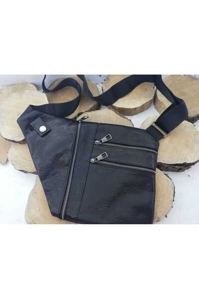 deri HAKİKİ DERİ ÇAPRAZ BEL ÇANTASI