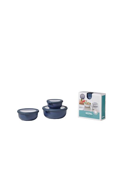 Mepal Set Cirqula Round 3 Piece Storage Container (350+750+1250)