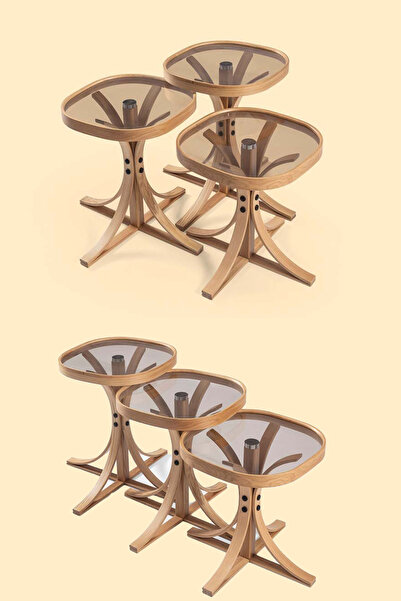 Eymense Mango Meşe Zigon Sehpa