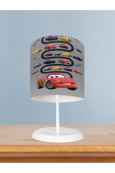 MASAL ODAM Baby and Children's Room Mcqueen and Road Patterned Lampshade