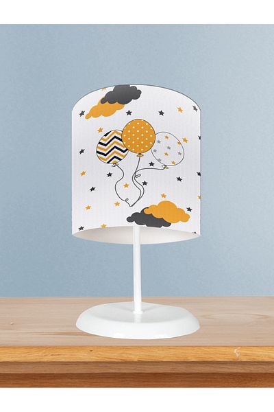 BAMBAŞKA MODA Baby and Children's Room Three Balloon Star Patterned Lampshade