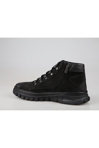 KOMCERO 3k0621 Γνήσιο Δερμάτινο Μαύρο Nubuck Ανδρικές Μπότες