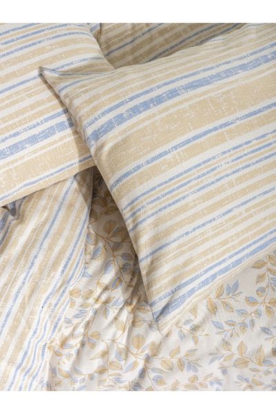 Cotton Box SET HOVER DE PLUME FLANELĂ ROOF BLUE SINGLE