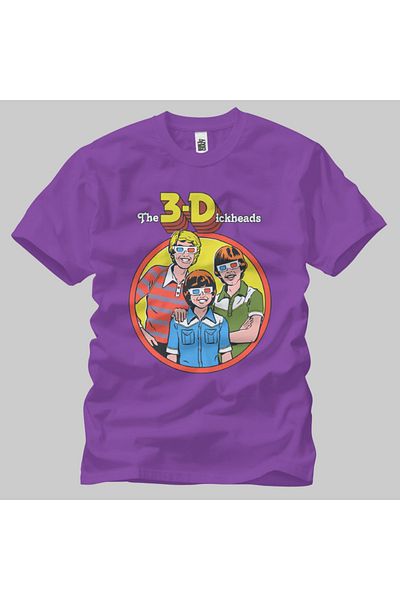 Built By Crazy Μπλουζάκι Unisex Steven Rhodes 3 Dickheads