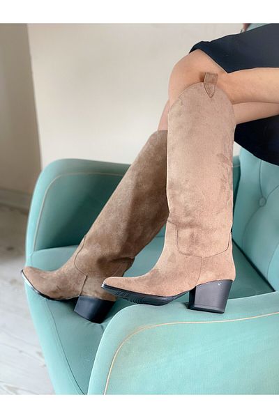 irmona ΜΠΟΤΑΚΙΑ FOLLY MINK SUEDE DALLAS ΚΑΤΩ ΤΟ ΓΟΝΑΤΟ