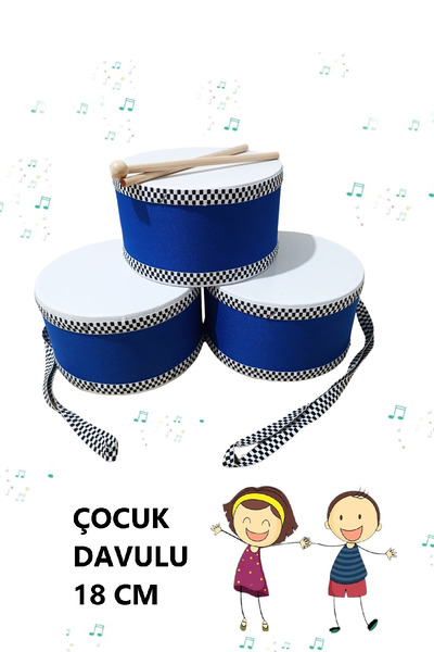 AyasEğiticiOyuncak Eğitici Müzik Aleti Çocuk Darbukası Trampet Çocuk Davul - ...