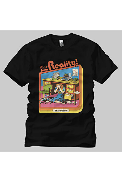 Built By Crazy تي شيرت Hide From Reality للجنسين