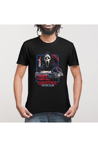 Built By Crazy Μπλουζάκι Unisex Ghostface Movie Club