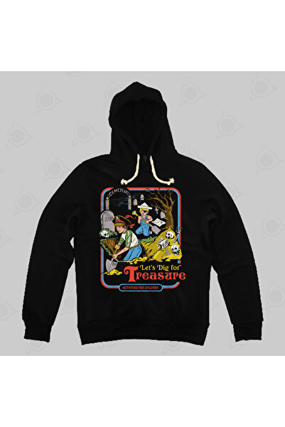 Built By Crazy Hanorac cu glugă unisex Lets Dig For Treasure