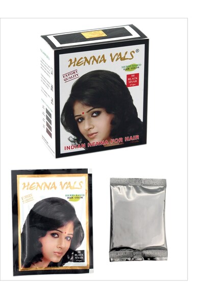 henna vals SAÇ KINA SİYAH 6LI PAKET