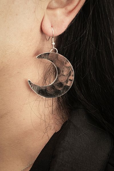 Handygoo Moon Style Copper Necklace and Copper Earrings