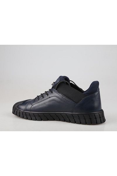 MARCOMEN Ανδρικά παπούτσια casual 18431 από γνήσιο δέρμα Navy Blue
