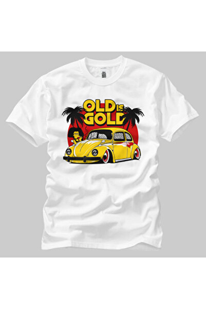 Built By Crazy Volkswagen Beetle - Unisex T-Shirt σε χρυσό χρώμα