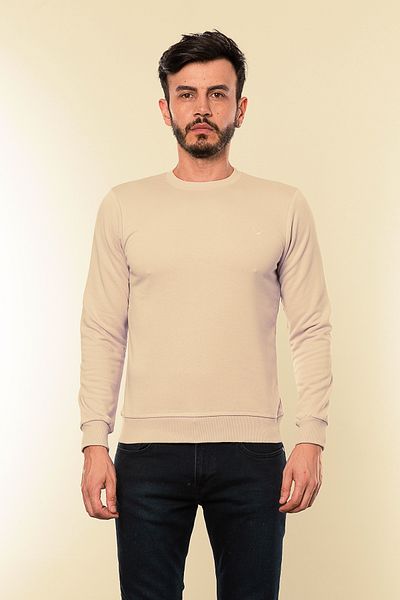 Cazador Jazz 5610 Bicycle Neck 3 Thread Unisex Ανδρικός βασικός ιδρώτας