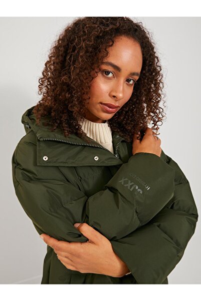 Jack & Jones Jack Jones Jxmısty Down Blend Long Puffer Otw Sn Men's Khaki Coat12236531-03