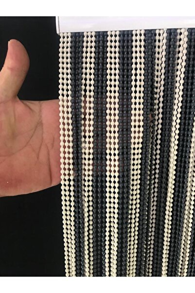 özdeğer home 80x200 Zero Spacing Cream Gray Door Curtain Door Ornament Bead Curtain