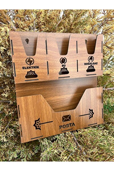 10kdekor Apartman Ortak Fatura & Posta Kutusu Ahşap Mdf