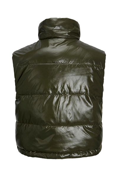 Jack & Jones Дамски кафяв елек Jack Jones Jxelina Rev Vest Otw 12236463-15