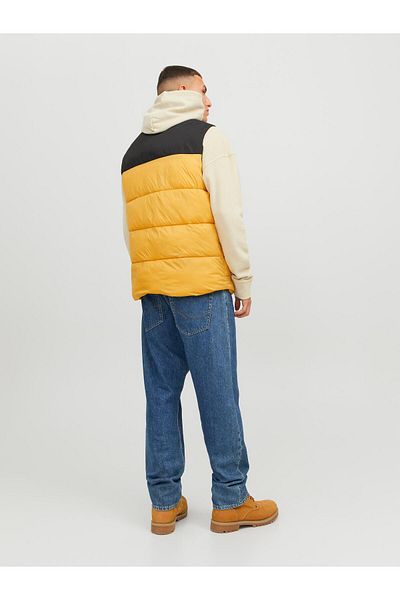 Jack & Jones Jack Jones Jjetoby Bodywarmer Collar Sn Vestă galbenă pentru bărbați 12235861 -22
