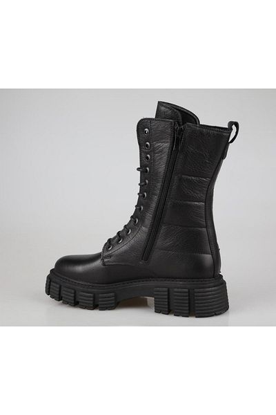 Castle Black 36871 Γυναικεία Μποτάκια Γνήσιο Δερμάτινο Μαύρο