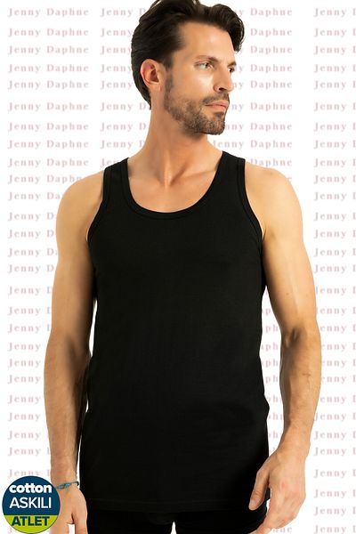 Jenny Daphne قميص داخلي رجالي بحزام قطني مضاد للتعرق QEN 1001