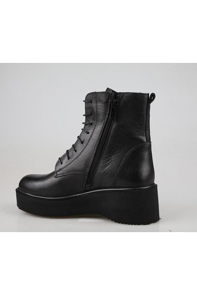 Castle Black 62661 Genuine Leather Black Women's Boots