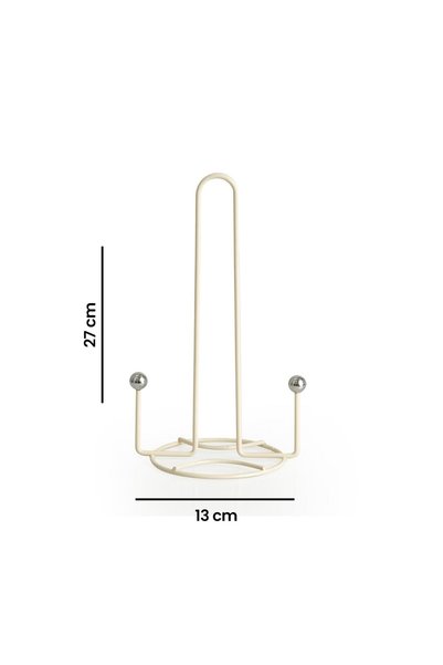 jbox Metal Luxury Paper Towel Holder White 27 cm White Steel