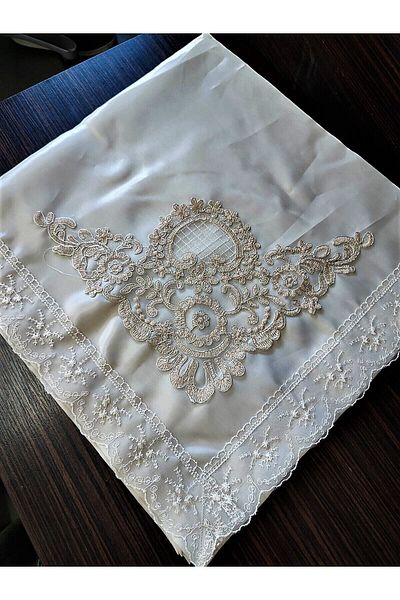 Çt Çeyizci Tekstil French Laced Embroidered, Satin Luxury Dowry Bundle, Engagement Bundle, Kapi Fabric Kapi Lace