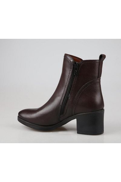 Castle Black 92163 Γυναικείες μπότες από γνήσιο δέρμα καφέ
