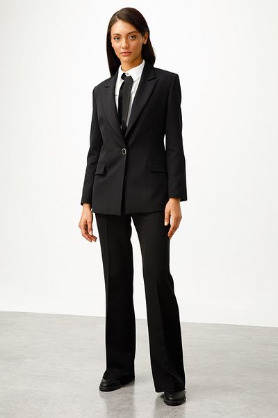 Moda İlgi Modailgi Blazer Jachetă cu un singur nasture Negru