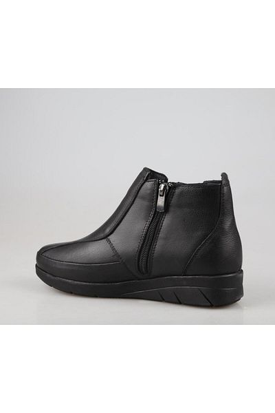 Castle Black 9822 Γυναικείες μπότες από γνήσιο δέρμα μαύρο