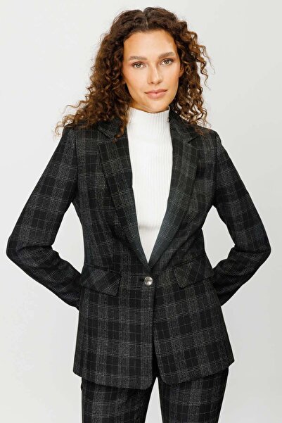 Ekol Γυναικείο μπουφάν με σχέδιο 4077 Μαύρο