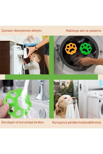 devigo Clothes and Floor Lint Collector Silicone, Lint Collector for Washing Machine 2 Pack