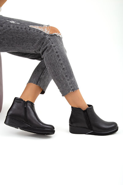 Tamer Tanca Tamer Tanca Kadın Hakiki Deri Comfort Bot 824 3901 Byn Bot Sk21-22