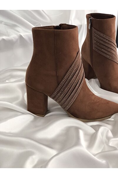 Hg Ayakkabı ΧΕΙΜΕΡΙΝΕΣ ΜΠΟΤΑΚΕΣ DORİS TABA SUEDE ΜΕ ΤΑΚΟΥΝΑ