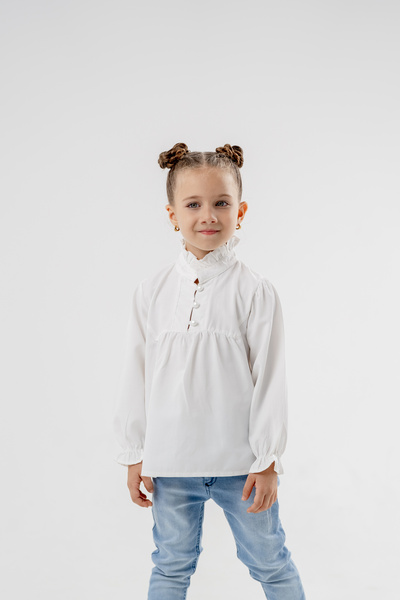 COOLMINIES Cămașă cu nasturi cu perle pentru fetiță 5-8 ani