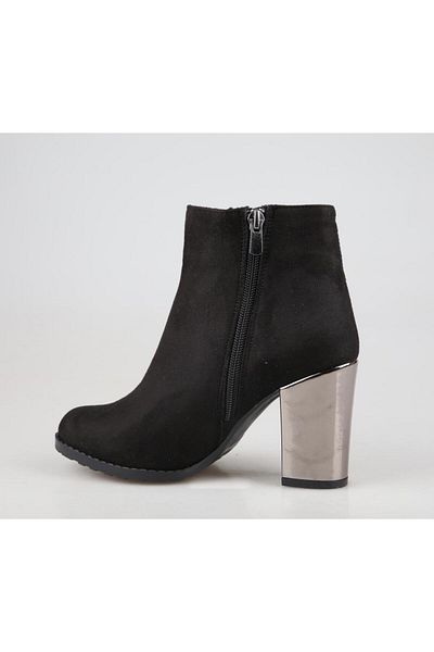 FELES 01-301 Μαύρες Suede Γυναικείες Μπότες
