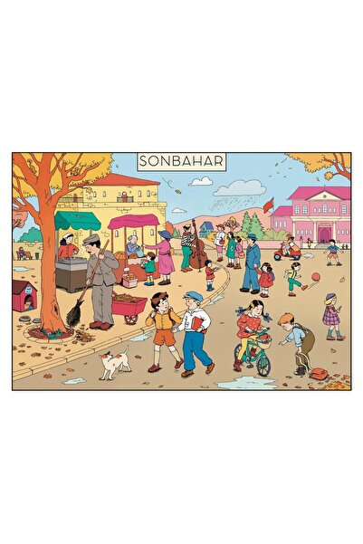Nostaljik Mevsim Posteri - Sonbahar