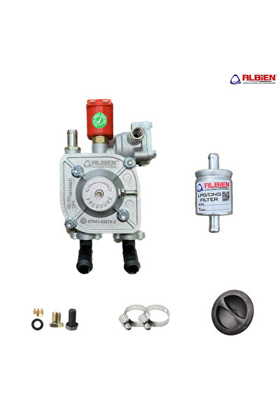 ALBİEN Atiker Uyumlu Gaz Kesicili Sıralı Sistem Regülatör 110kw + Hortum Aras...