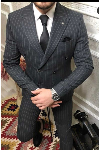 nyk tempee Double-breasted Slim Fit Suit