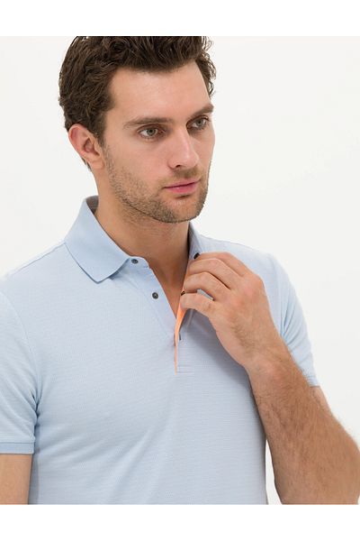 Cacharel Tricou albastru slim fit pentru bărbați G051SZ011.0001592489VR036