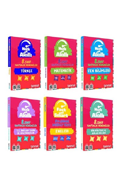 Tammat Yayıncılık Tammat 8. Sınıf LGS Hızlı ve Akıllı 32 Haftalık Tüm Dersler...