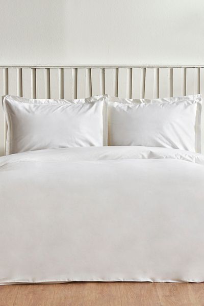 Karaca Home Cool Touch Stripe Double Duvet Cover Set White