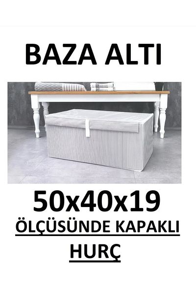 Emir-AYDIN 2 Pieces Base and Sofa Bed Box - Storage 50x40x19 cm